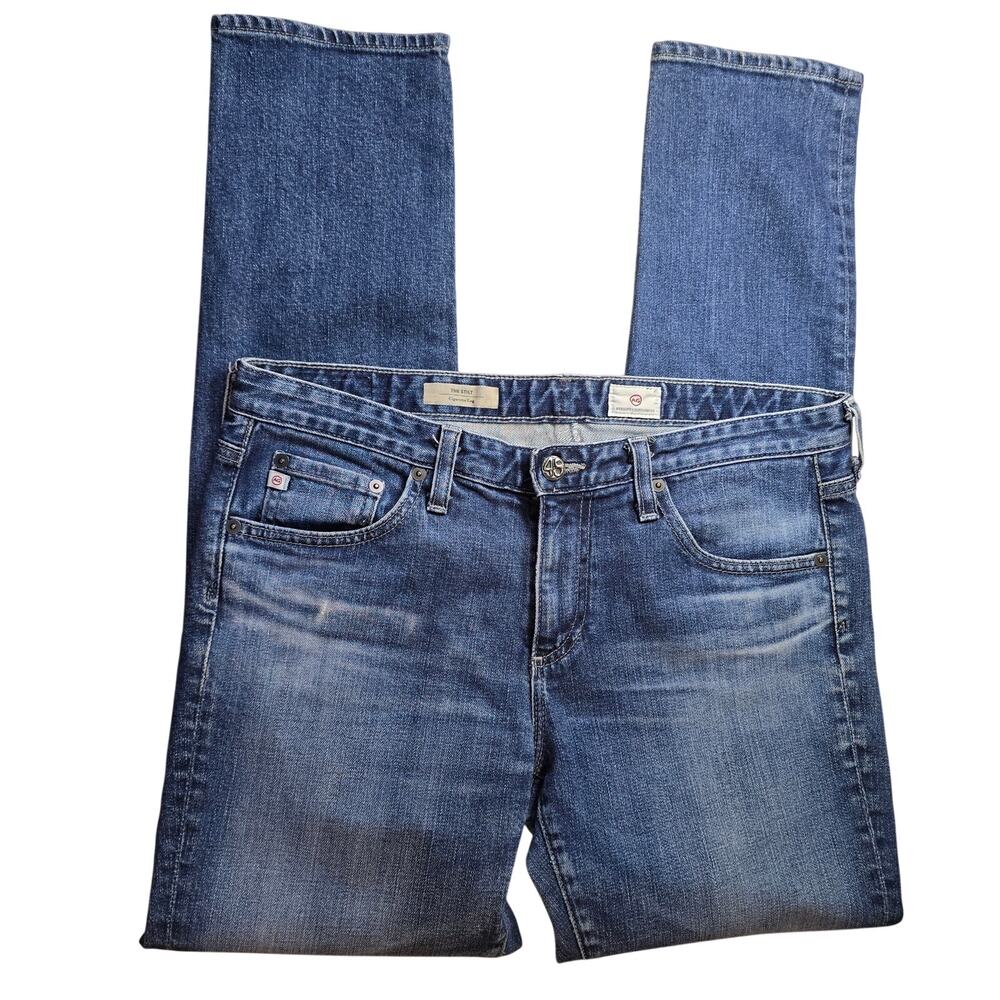 AG Adriano Goldschmied The Stilt Cigarette Leg Denim Blue Jeans Size 30R